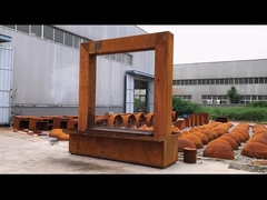 Stijlvolle kunstmatige fontein Corten staal cascade voor huis tuin decoratie