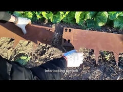 het niet roestende Corten-Staalgazon die 2.4m scherpen roestte Staaltuin het Scherpen