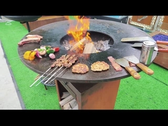 D800mm het Draagbare Corten-van de de BARBECUEgrill van het Staalstaal Openlucht Bestand Weer